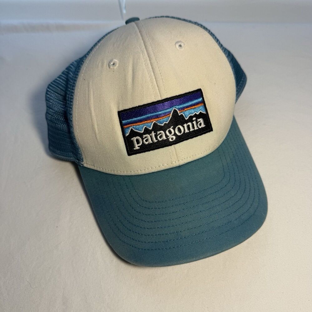 Patagonia Hat Cap Snapback Blue One Size Mesh Trucker Adjustable